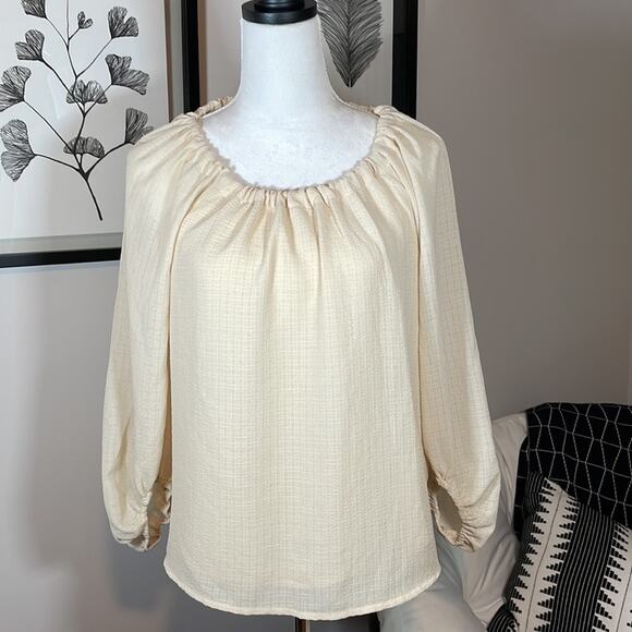 NWOT A New Day cream blouse, Size XS - Picture 2 of 7